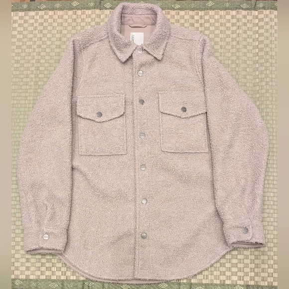 Vuori Sycamore Sherpa Fleece Shirt Jacket Men's Size Small